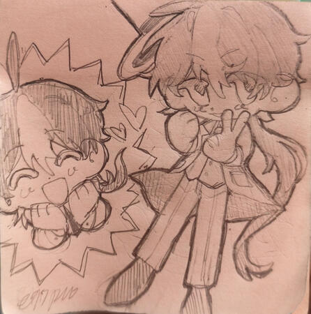 Fullbody Chibi + Small Icon (Unchangeable pose)